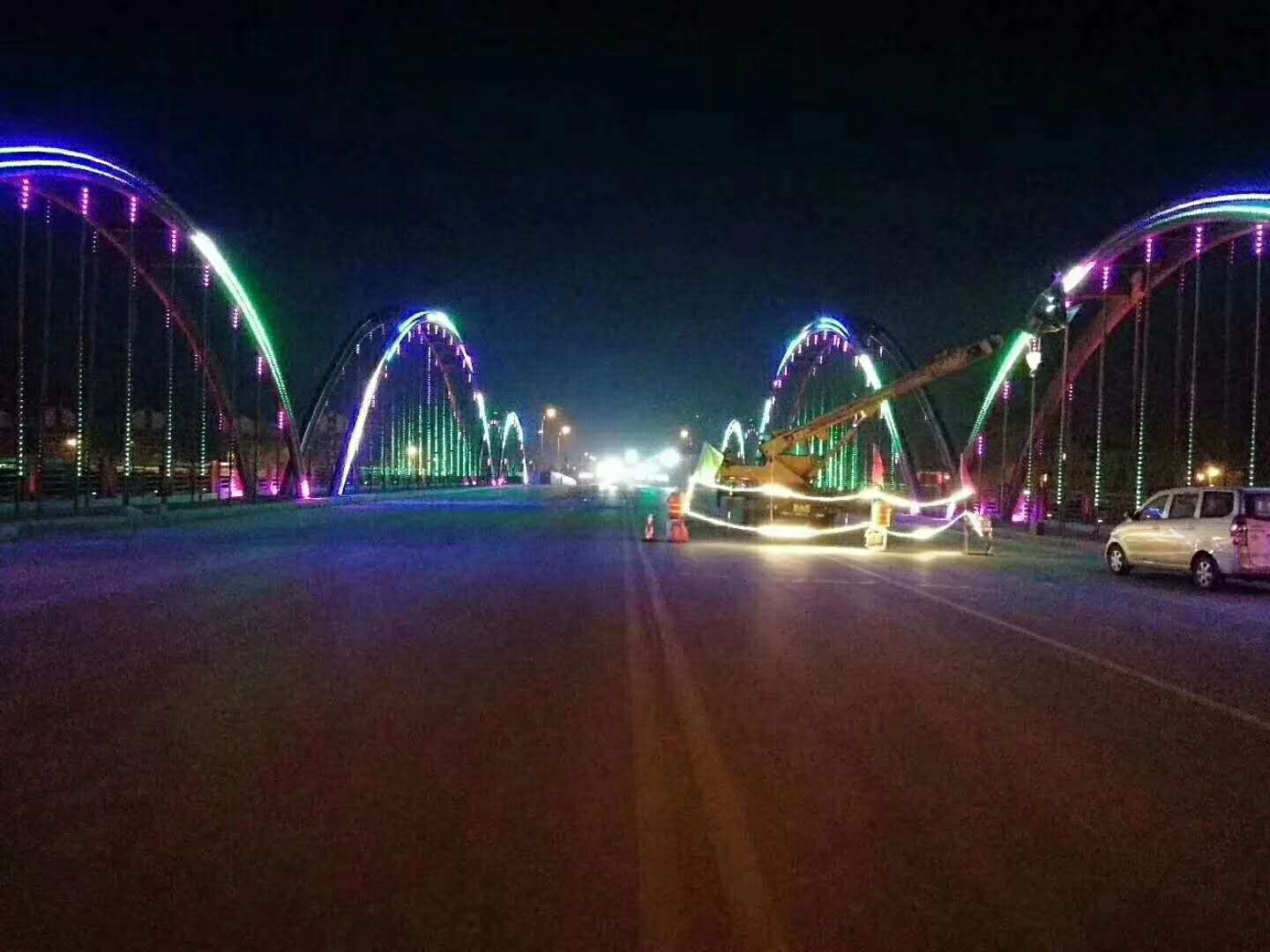 甘肃张掖市高台县黑河大桥亮化工程